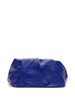 Rose ruched leather clutch bag