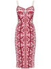 Majolica-print corset dress