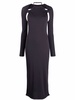 La robe Nodi knotted cut-out dress