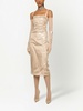 KIM DOLCE&GABBANA transparent overlay midi dress