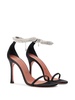 Iman 105mm satin sandals 