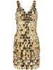 paillette-chainmail sparkle minidress