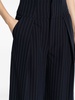 pinstripe-pattern wide-leg trousers