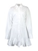 godet shirt minidress