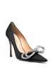 Double Bow 95mm satin pumps