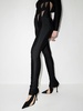 mesh-inserts high-waisted trousers