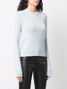 crew-neck rib-trimmed jumper