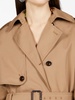 double-breasted cotton trench coat