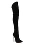 Blade 115mm above-knee suede boots