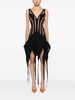 handkerchief semi-sheer minidress