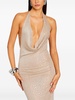 Saar embellished plunge-neck dress