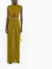 hooded cut-out maxi dress