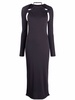 La robe Nodi knotted cut-out dress