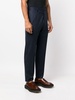 tapered pinstripe-print trousers