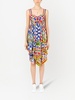 Carretto-print twill minidress