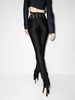 mesh-inserts high-waisted trousers