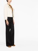 flared silk trousers