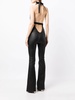 Cynthia button-down halterneck jumpsuit