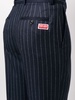 tapered pinstripe-print trousers