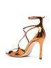 Azia 95mm metallic-effect sandals