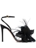 Ynez 105mm feather-embellished sandals