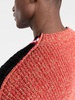 two-tone round-neck jumper