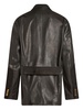 suede-trim leather jacket 