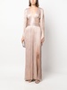 Alana pleated gown