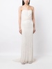 Mia sequin gathered bridal gown