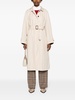 belted gabardine trench coat