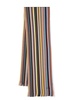 Spectrum Stripe merino-wool scarf