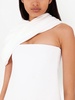 hooded one-shoulder mini dress