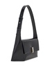 Geometric leather shoulder bag