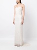 Mia sequin gathered bridal gown