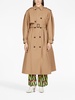 double-breasted cotton trench coat