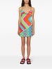 Vivara-print slip minidress