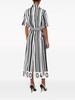 barcode-print cotton dress 