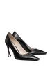 100mm Broken Heel leather pumps