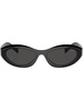 oval-frame sunglasses 