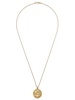 18kt yellow gold diamond Good Luck necklace