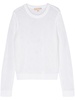 crew-neck open-knit jumper