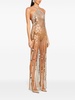 Maris sheer sequin-embellished long dress