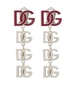 logo drop earrings