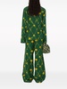 Dandelion floral-print flared trousers 