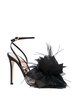 Ynez 105mm feather-embellished sandals