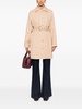 twill midi trench coat