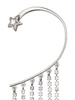 crystal-embellishment fringe earcuff 