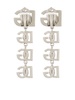 logo drop earrings