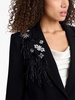 Jamila feather-trim blazer