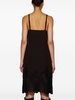 lace-detailed wool slip dress